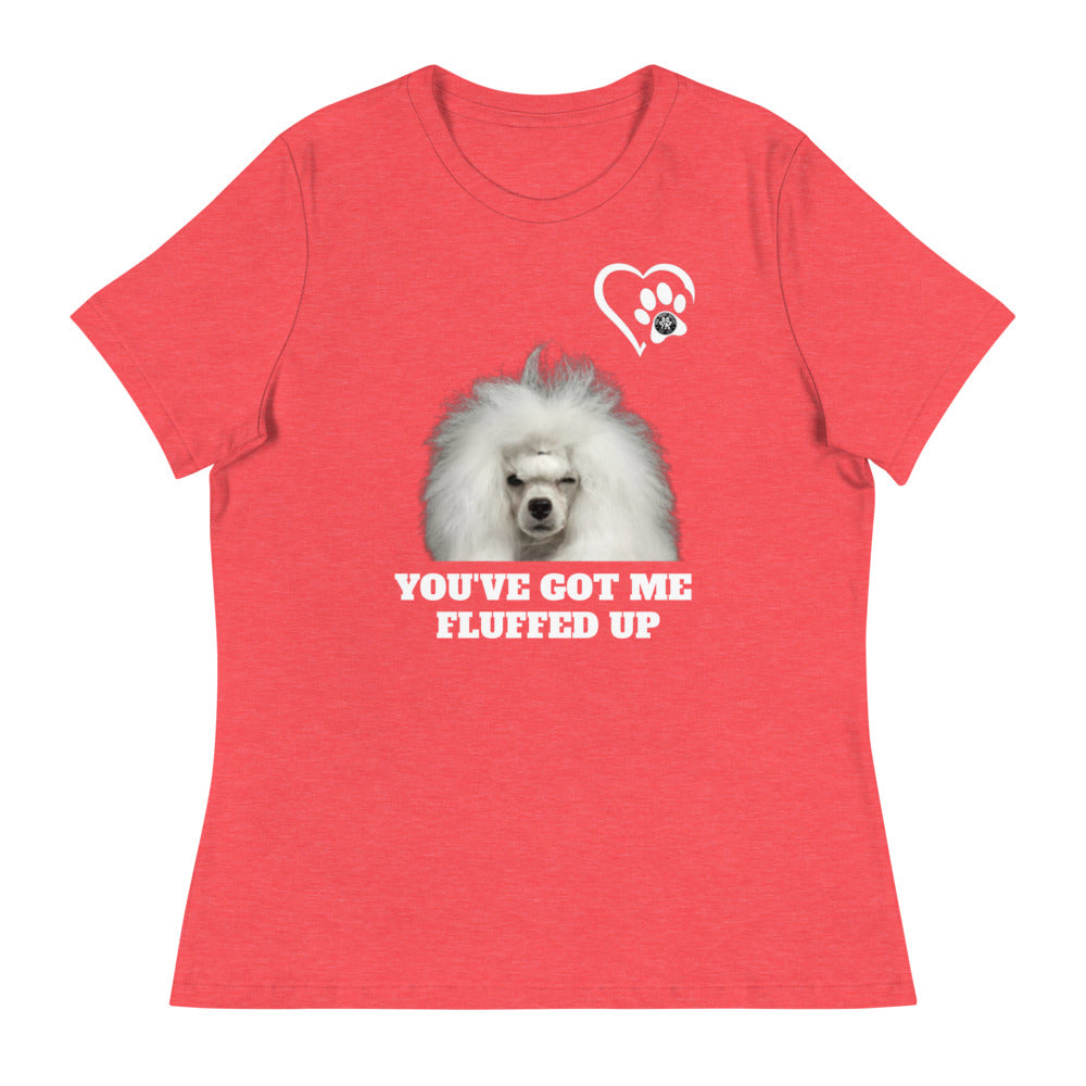 Fluffed Women's Relaxed T-Shirt - Paw Print Outlet